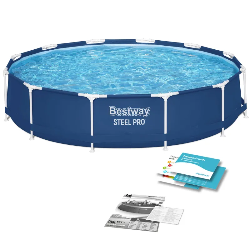 Piscina de jardín con marco 366 x 76 cm, perfecta para disfrutar al aire libre, Bestway 56706