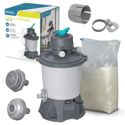 Bomba de arena 3596 l/h + 25kg arena Bestway 58515