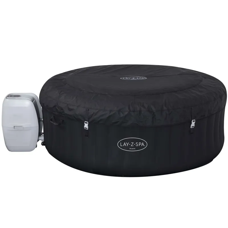 Spa Hinchable Lay-Z Miami para cuatro, perfecto para uso en jardín o terraza