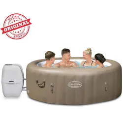SPA Hinchable Lay-Z Palm Springs con interior suave, relax en el jardín