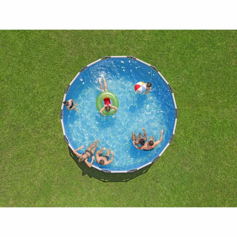 Estilo elegante para piscina de jardín 427 x 122 cm 12en1