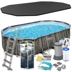 Piscina de jardín con estructura 610 x 366 x 122 cm 12en1 Bestway 5611R