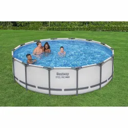 Piscina de jardín 427 x 107 cm, perfecta para la relajación de verano al aire libre