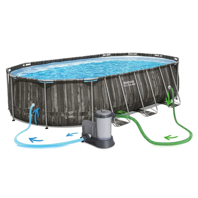 Perfecto para jugar en el jardín, piscina de jardín 610 x 366 x 122 cm