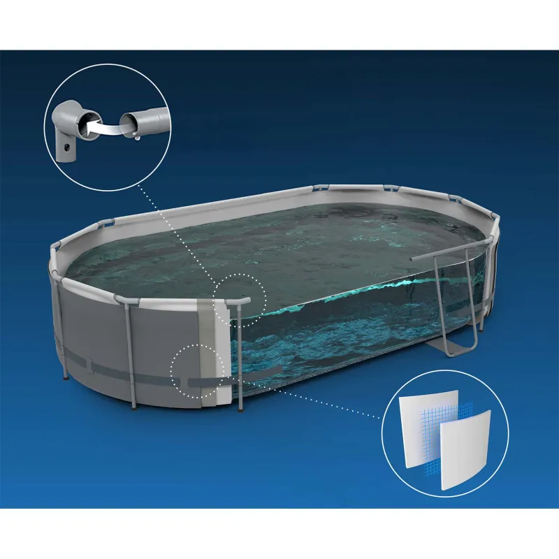 Piscina de jardín 610 x 366 x 122 cm, ideal para niños y adultos
