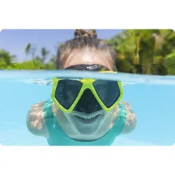 Máscara de natación ideal para niños, que garantiza la seguridad en el agua