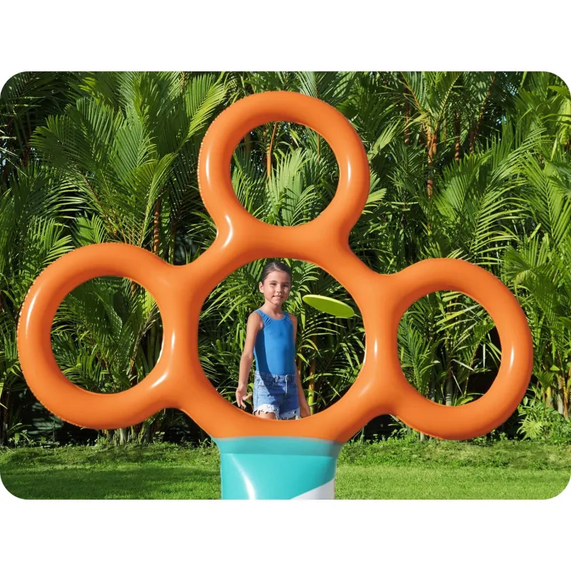 Bestway Soporte Frisbee con Aros para Niños, hecho de materiales duraderos para diversión al aire libre