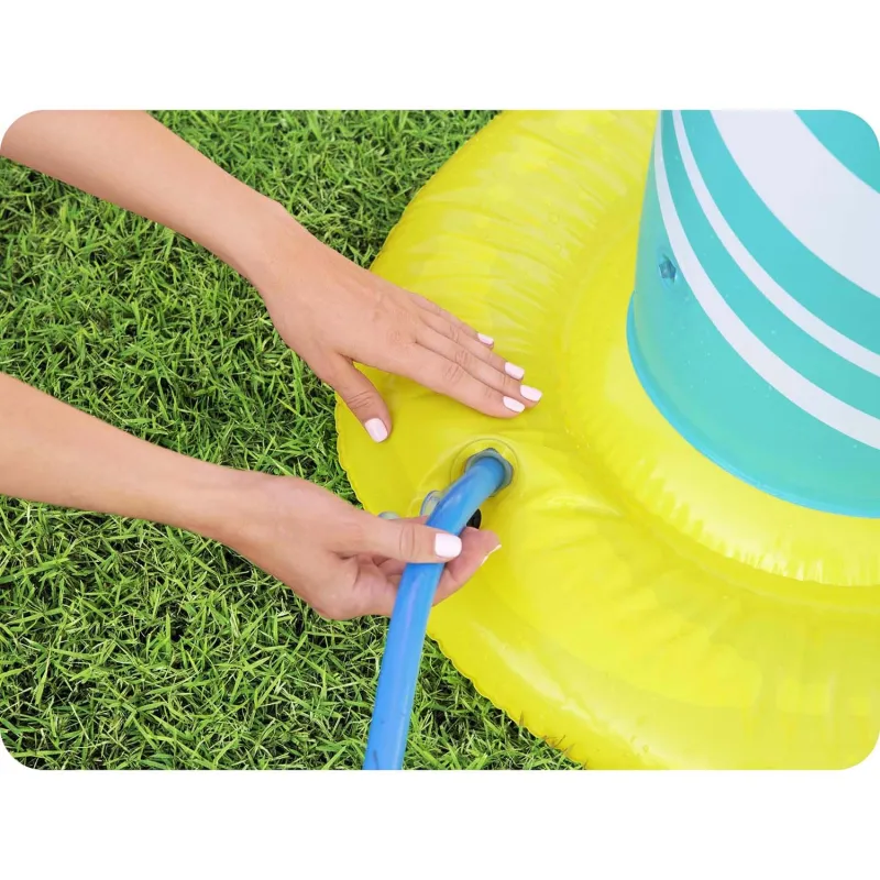 Bestway Soporte Frisbee con Aros para Niños, perfecto para actividades de juego acuático