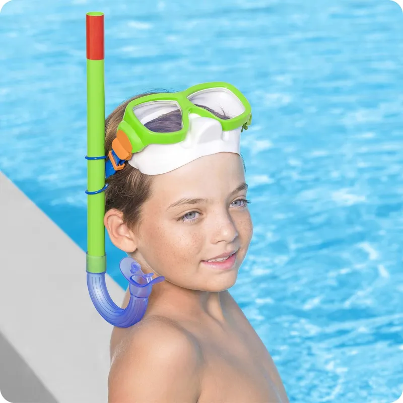 Bestway 24035 Set de Buceo Verde, perfecto para usar en la piscina o en la playa