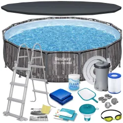 Bestway 5614Z piscina desmontable 427 x 107 cm, perfecta para el exterior