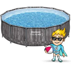 Gran piscina desmontable 427 x 107 cm para el jardín