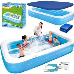 Piscina hinchable familiar 305 x 183 x 56 cm 3en1 Bestway 54009