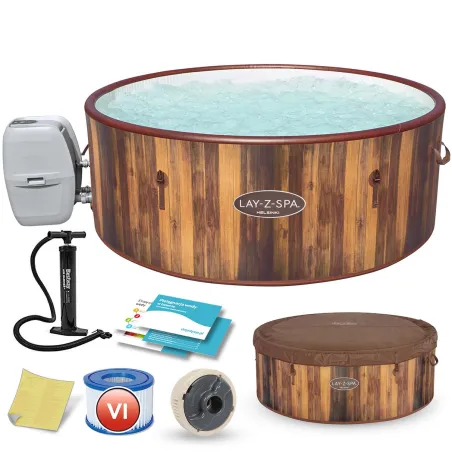 SPA hinchable Lay-Z Helsinki para 7 personas, spa hinchable cómodo y relajante