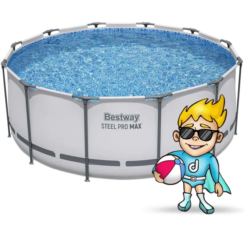 Estilo moderno de piscina con estructura 366 x 122 cm para el verano