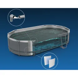 Piscina de jardín perfecta para el verano 549 x 274 x 122 cm Bestway 56716N