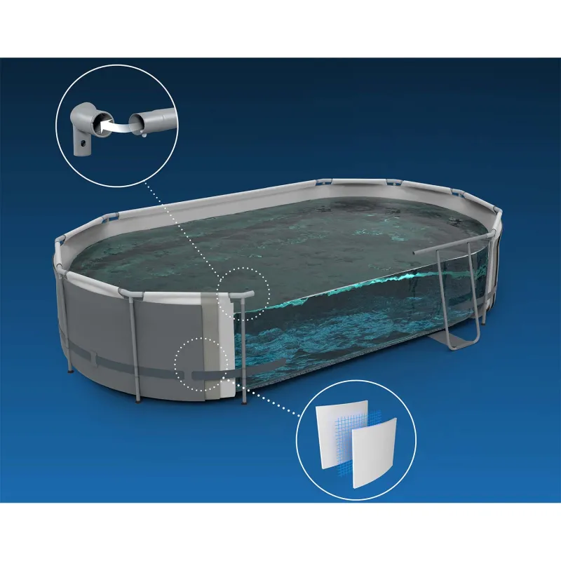 Piscina de jardín perfecta para el verano 549 x 274 x 122 cm Bestway 56716N