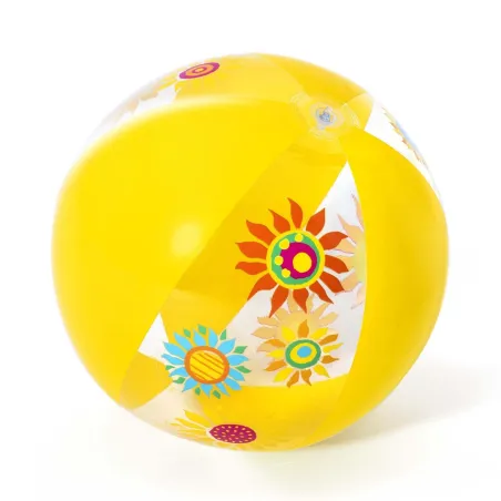 Pelota de playa amarilla 51 cm Bestway 31036, perfecta para jugar en el agua