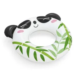 Flotador panda hecho de material resistente para mayor seguridad