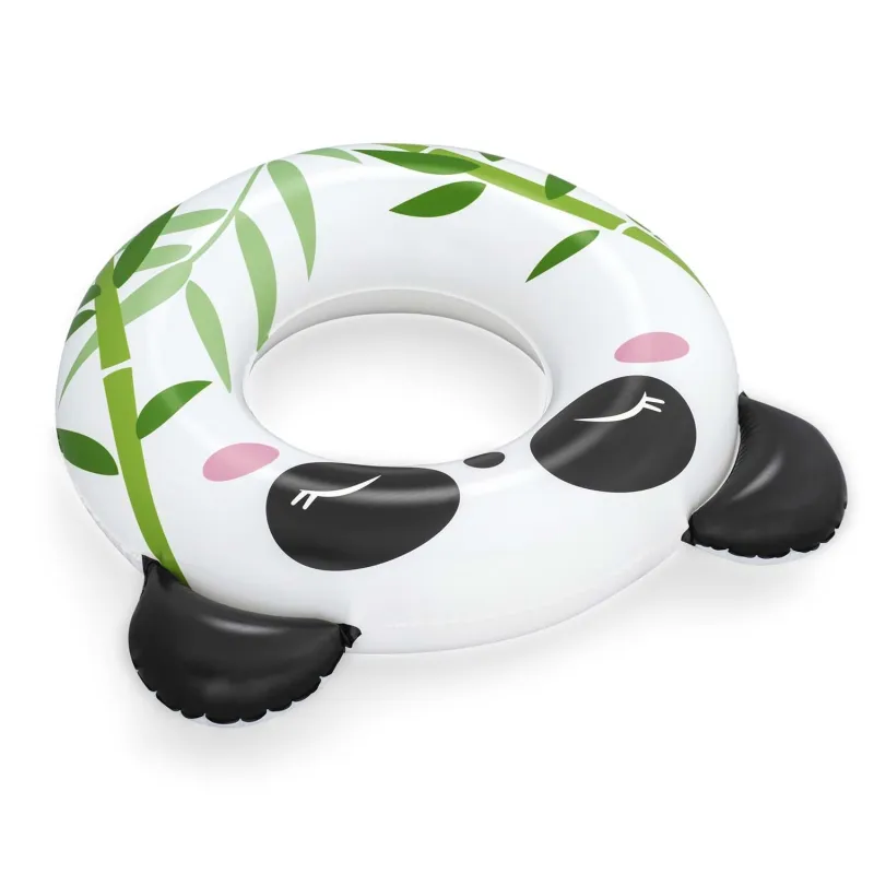 Flotador panda, excelente para diversión en el jardín o en vacaciones