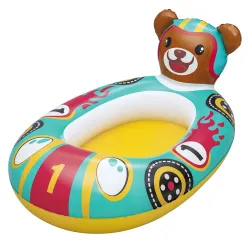 Flotador hinchable en forma de oso, perfecto para la diversión acuática de los niños