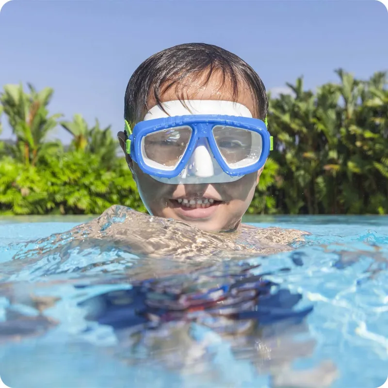Máscara de natación azul Bestway 22011, elegante y funcional para nadar