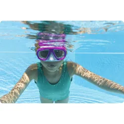 Máscara de natación rosa elegante, ideal para niños y adultos