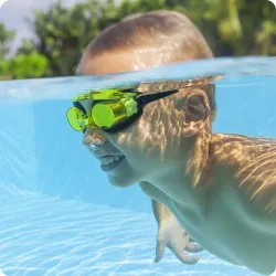 Gafas de natación amarillas para niños, perfectas para actividades en la piscina