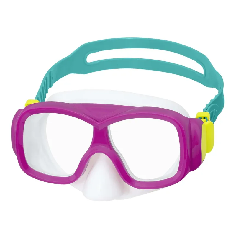 Máscara de natación, rosa-turquesa, ideal para aventuras de verano