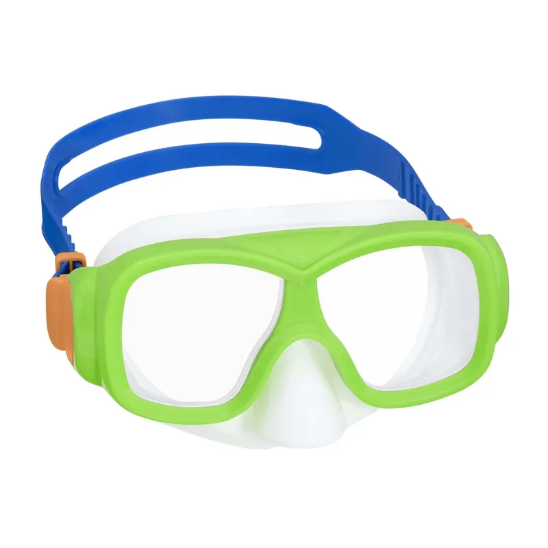 Máscara de natación verde-azul Bestway 22039 con ajuste cómodo para actividades acuáticas
