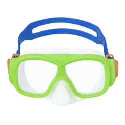 Máscara de natación de alta calidad con diseño verde-azul, ideal para niños