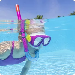 Set de buceo brillante, adecuado para niños y adultos