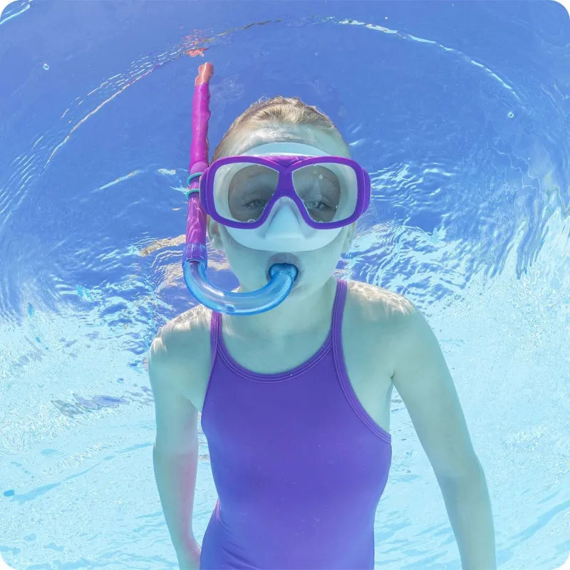 Set de buceo rosa, ideal para buceadores principiantes