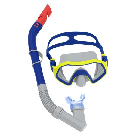 Juego de buceo azul marino-gris, perfecto para aventuras submarinas