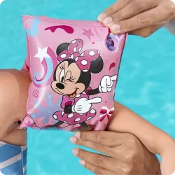 Manguitos Minnie rosas, perfectos para clases de natación para niños