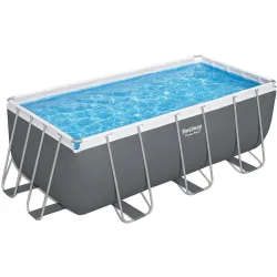 Piscina de jardín 412 x 201 x 122 cm, resistente y práctica para el verano