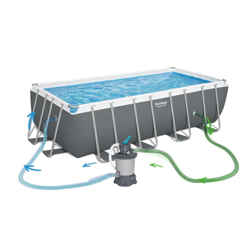 Piscina de jardín para divertirse, 488 x 244 x 122 cm, 11en1 Bestway 56671N