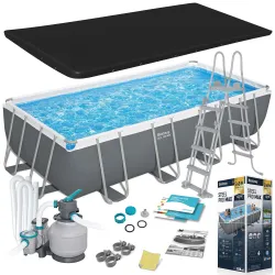 Bestway 56466N Piscina de jardín con estructura 549 x 274 x 122 cm 12en1