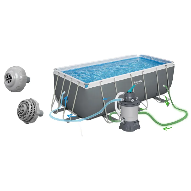 Piscina de verano 412x201x122cm 17en1 para disfrutar al aire libre