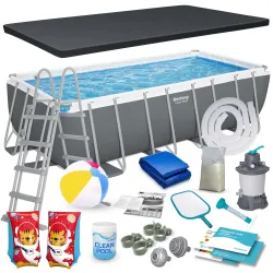 Bestway 56671N Piscina con Estructura 488x244x122 cm 18in1