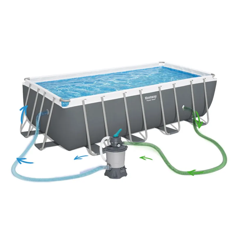 Piscina fácil de montar 488x244x122 cm 18in1, conveniente para uso estacional