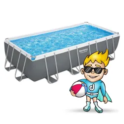 Piscina de jardín moderna 549x274x122cm 17-en-1 diseño elegante