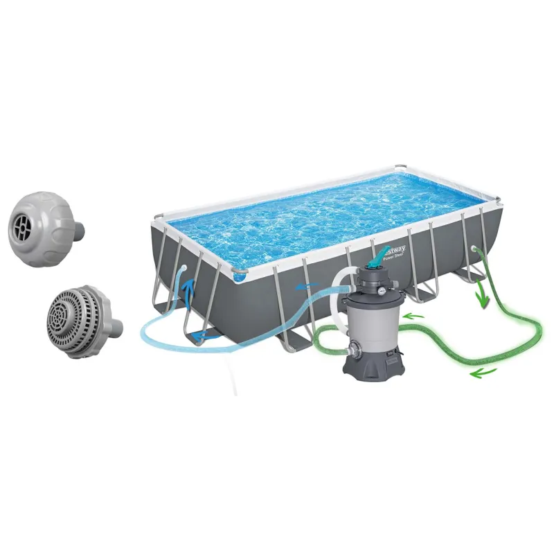 Piscina de jardín para toda la familia 549x274x122cm 17-en-1
