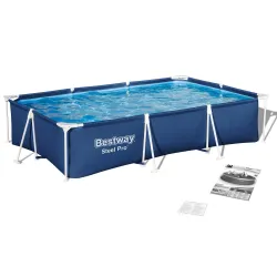 Piscina de jardín con estructura 300x201x66cm 5-en-1 Bestway 56404N