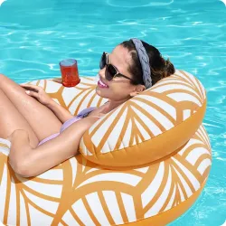 Bestway 43643 Flotador Hinchable con Respaldo, perfecto para relajarse en el agua