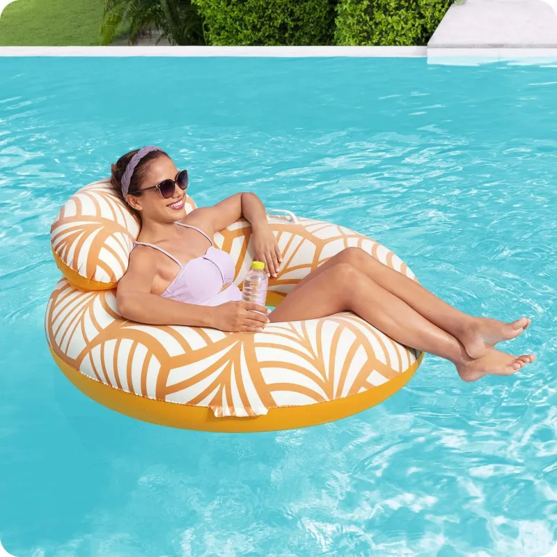 Bestway 43643 Flotador Hinchable con Respaldo, excelente para niños y adultos