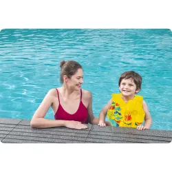Chaleco de aprendizaje tropical ideal para actividades en la piscina y la playa