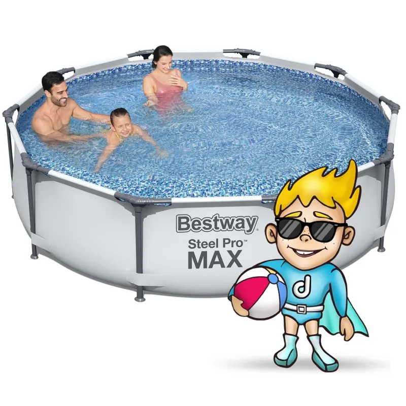 Piscina desmontable 305 x 76 cm, diseño elegante, ideal para el jardín
