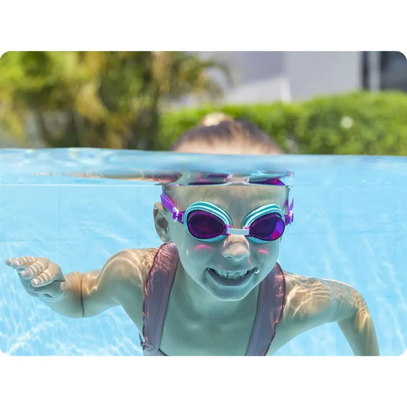 Gafas de natación infantiles turquesa, perfectas para la diversión en la piscina