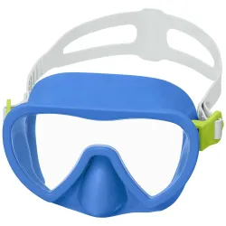Máscara de natación azul, perfecta para las vacaciones de verano junto al agua