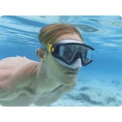 Bestway 22044 máscara de buceo negra, ideal para usar en la piscina o en la playa